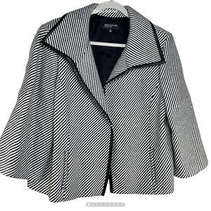 Jones New York Jacket 12 Wool Leather